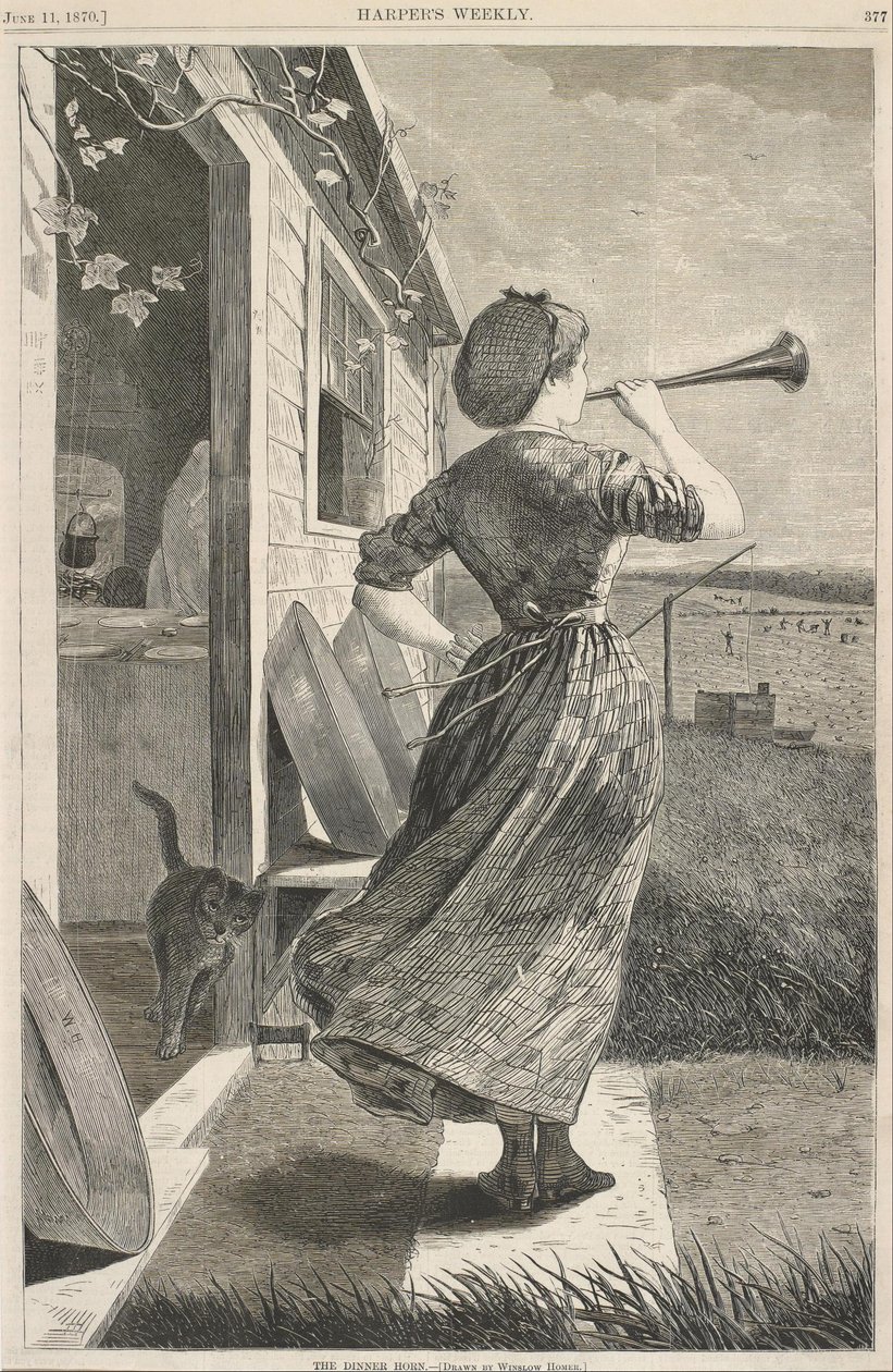 Päivällissarvi tekijältä Winslow Homer