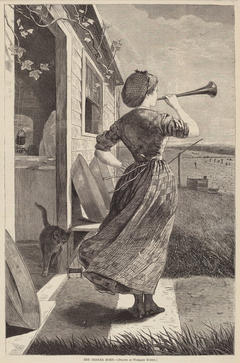 Päivällistorvi, 1870. tekijältä Winslow Homer