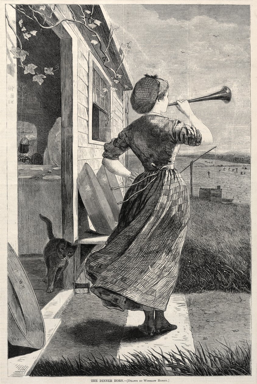 Päivällistorvi, 1870. tekijältä Winslow Homer