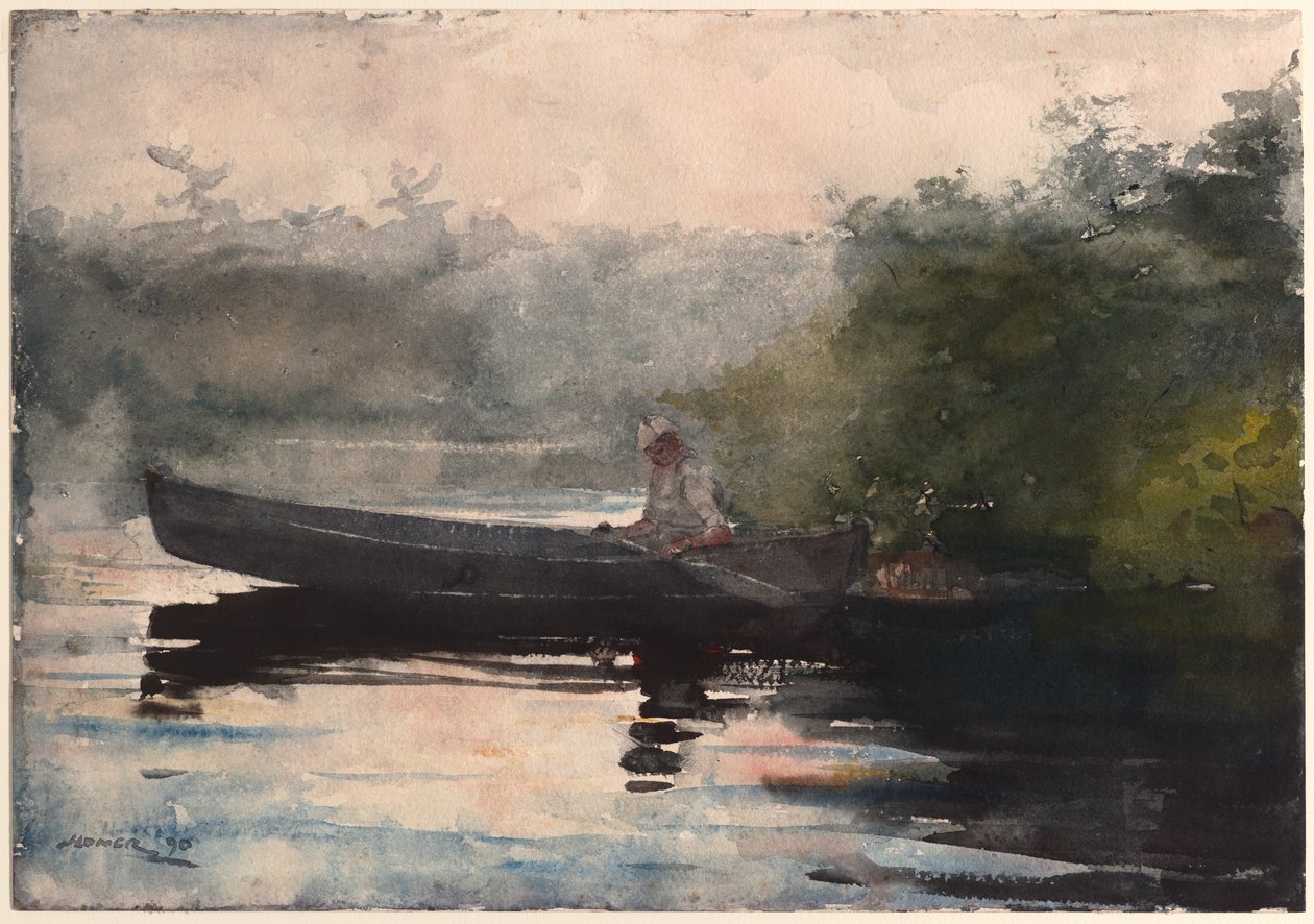 Päivän loppu, Adirondackit tekijältä Winslow Homer