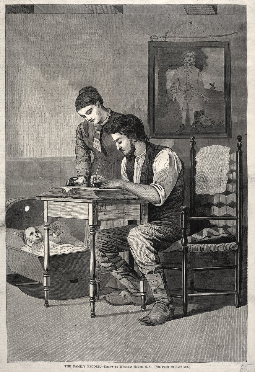 Perheennätys, 1875. tekijältä Winslow Homer