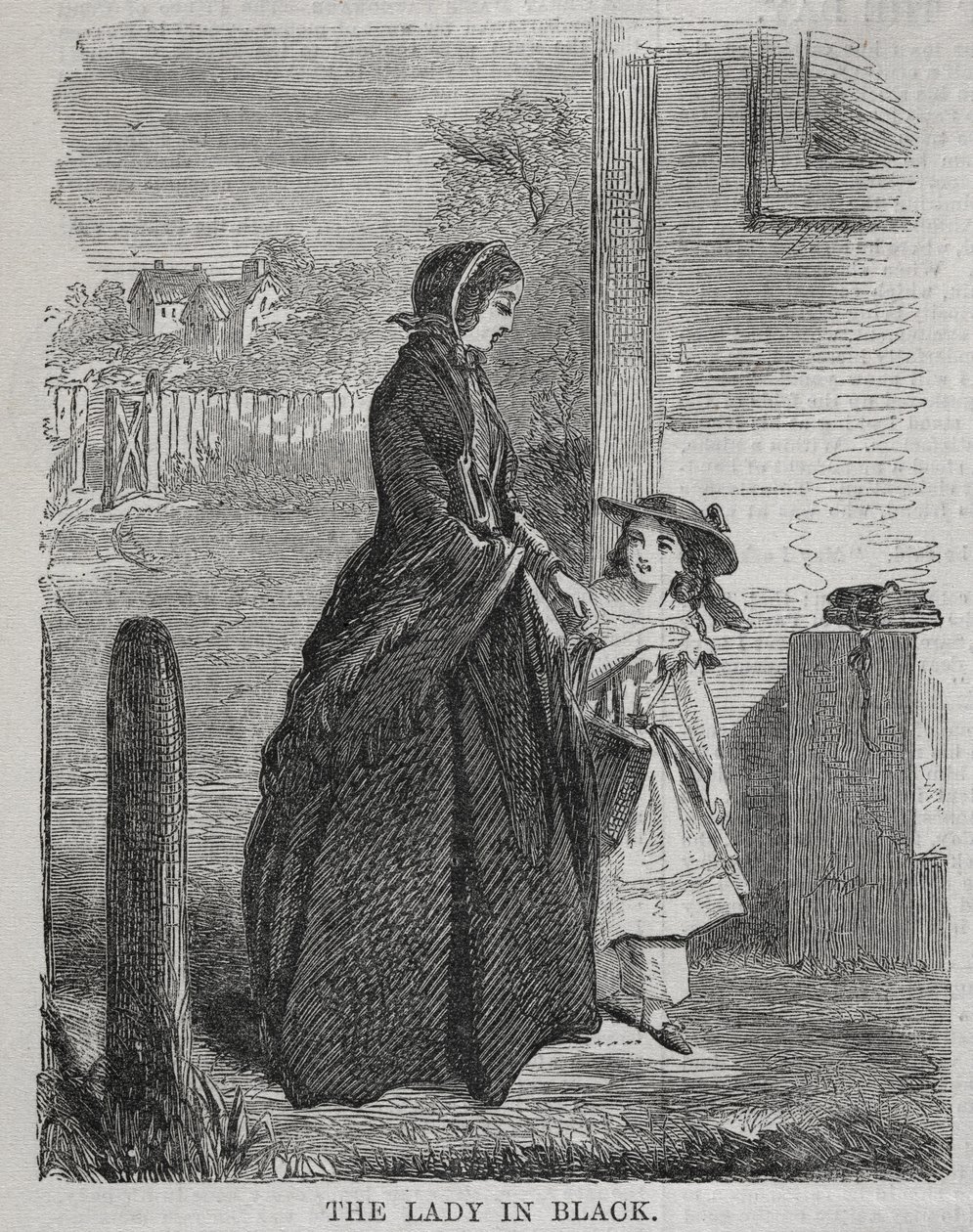 Lady in Black, 1860. tekijältä Winslow Homer