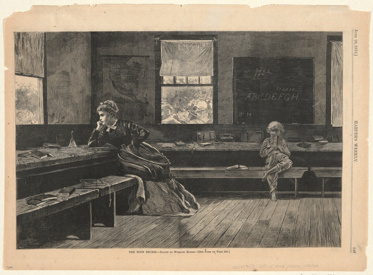 The Noon-Recess, Harperilta tekijältä Winslow Homer