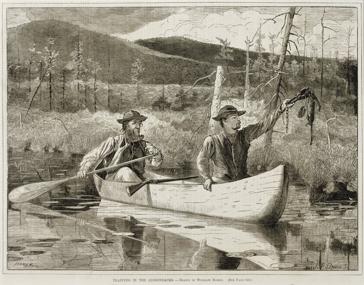 "Ansas Adirondacksissa" tekijältä Winslow Homer