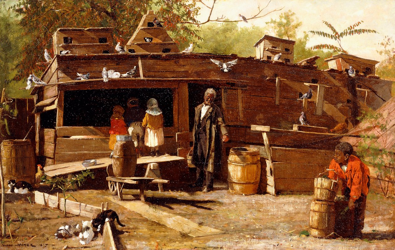 Setä Ned kotona, 1875 tekijältä Winslow Homer