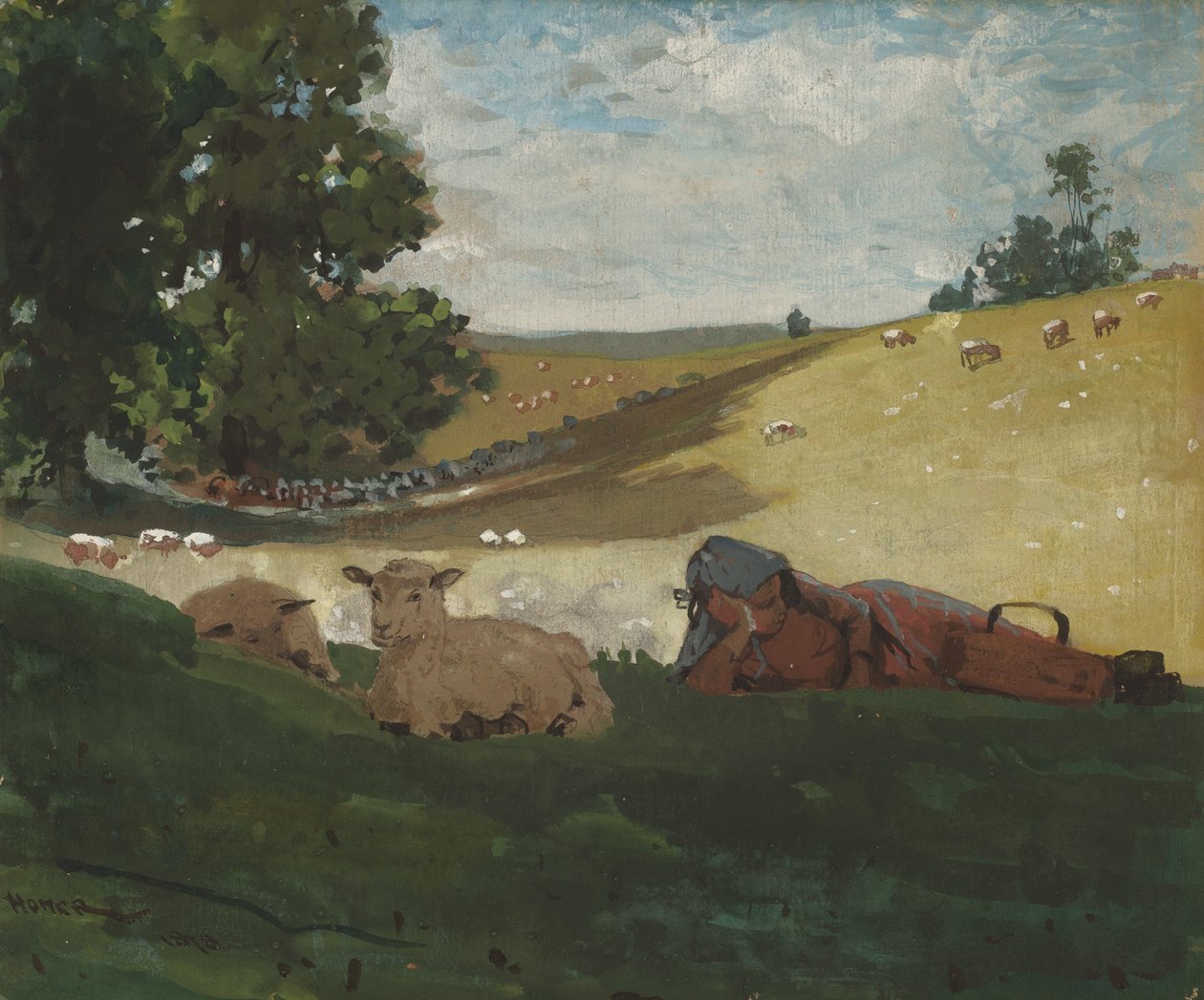 Lämmin iltapäivä, 1878. tekijältä Winslow Homer