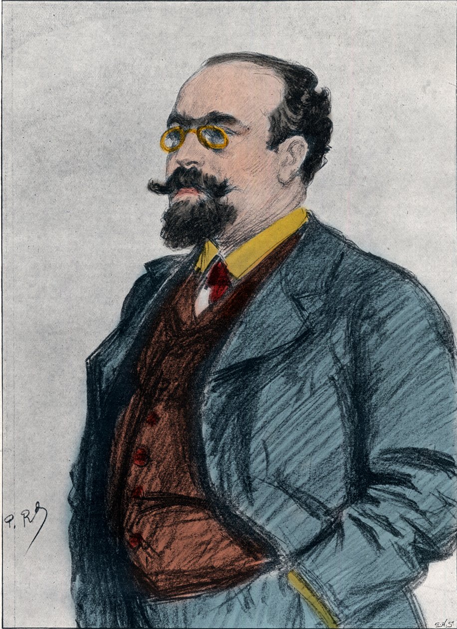 Lazaren muotokuva Bernard (Bernard Lazare) (1865-1903), ranskalainen juutalainen kirjallisuuskriitikko, poliittinen toimittaja, polemisisti ja anarkisti. tekijältä Woodbine K. Hinchliff