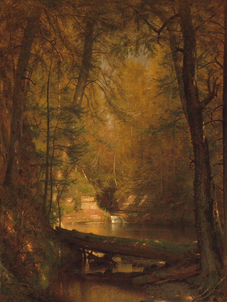 Taimenallas, 1870. tekijältä Worthington Whittredge