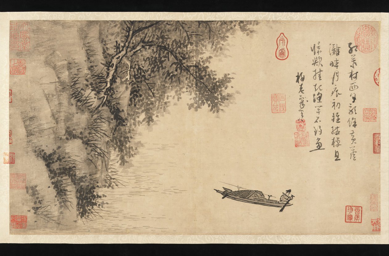 Kalastaja, n. 1350. tekijältä Wu Zhen