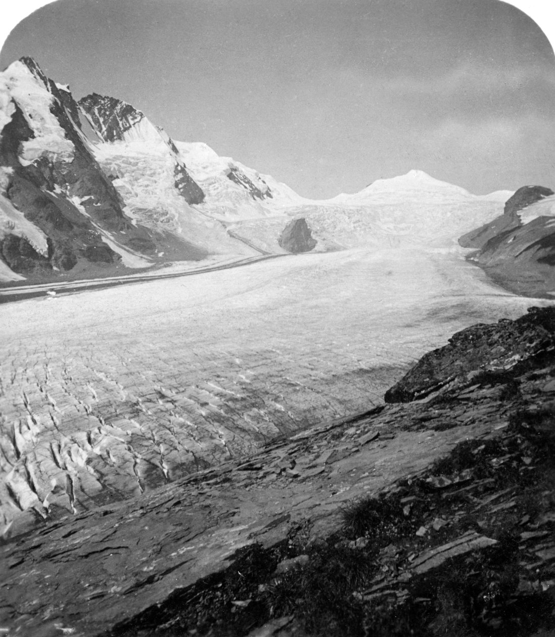 Grossglockner, Hohe Tauern, Itävalta, 1900-luku. tekijältä Wurthle and Sons