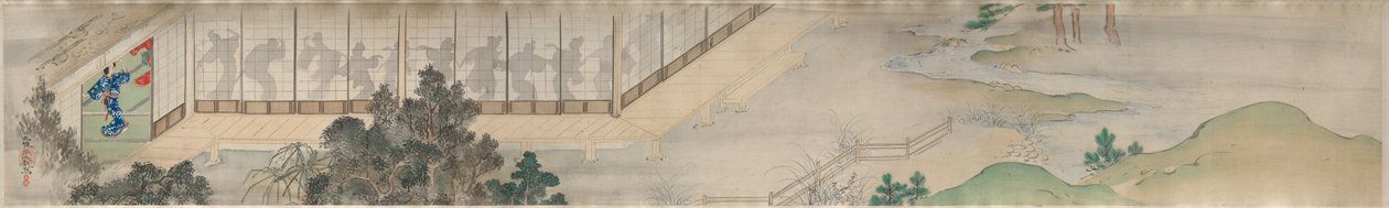 Varjotanssijat, 1800-luku. tekijältä Yamamoto Baiitsu