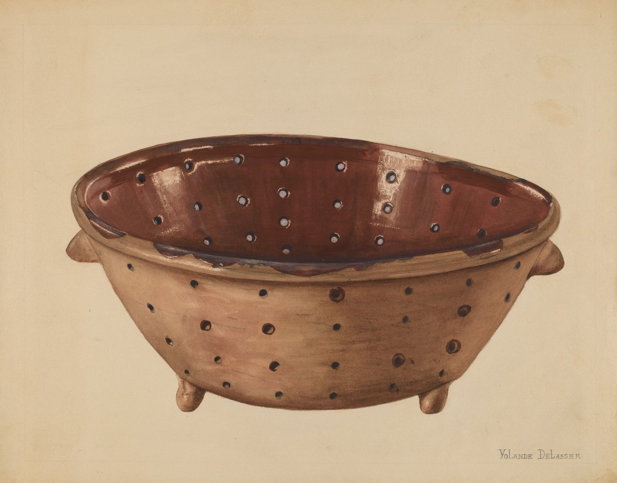 Colander, c. 1936. tekijältä Yolande Delasser