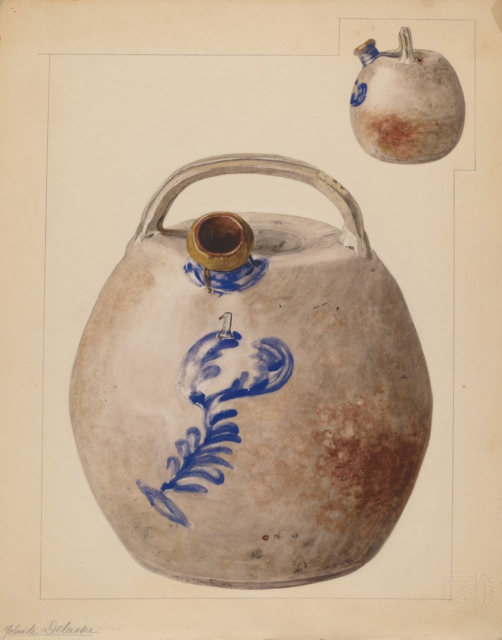 Harvesterikannu, c. 1937. tekijältä Yolande Delasser