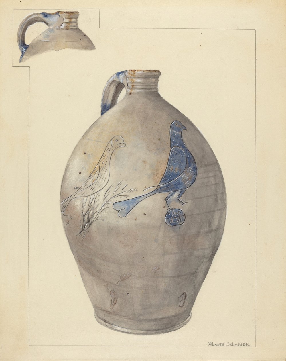 Kannu, c. 1940. tekijältä Yolande Delasser