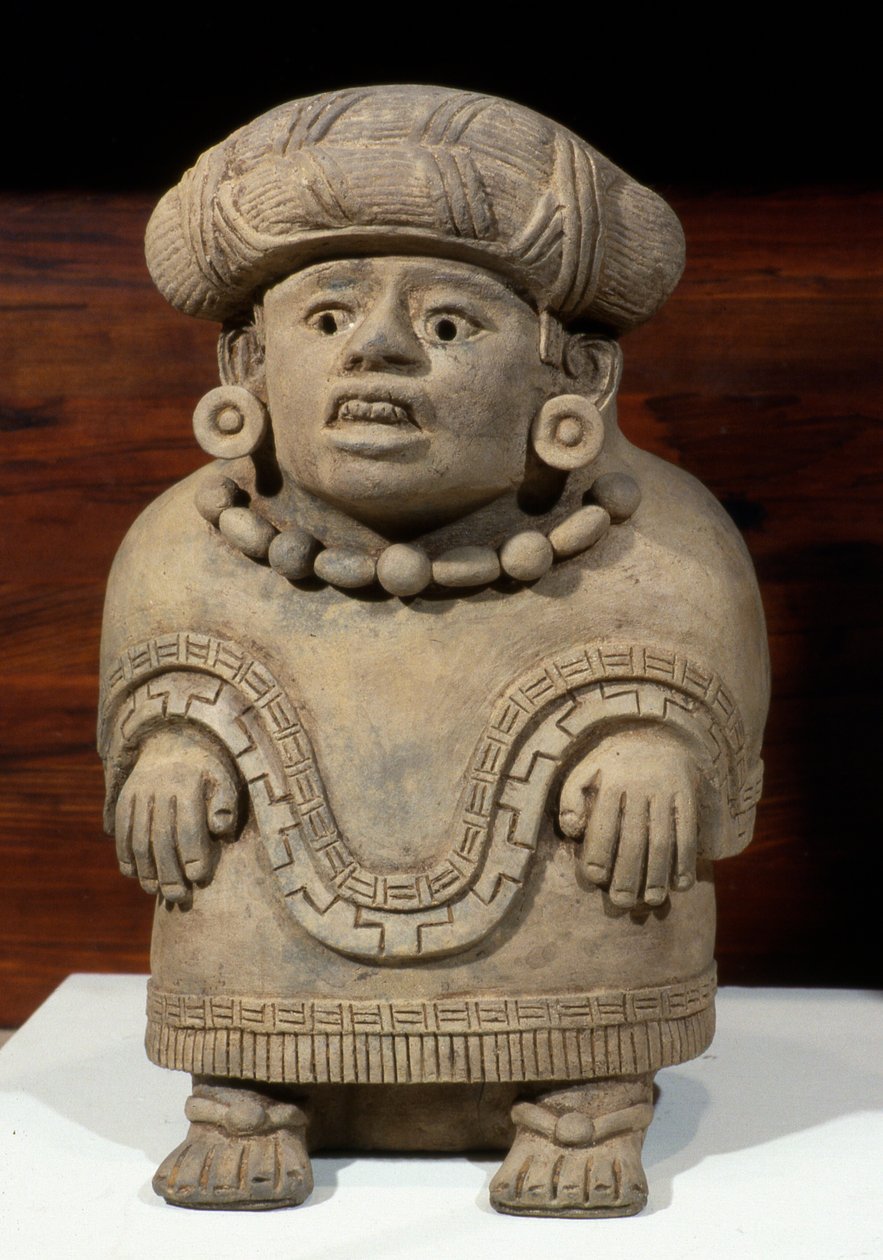 Hautausuurna, myöhäinen klassikkokausi (700-1000 jKr) (keraaminen) tekijältä Zapotec