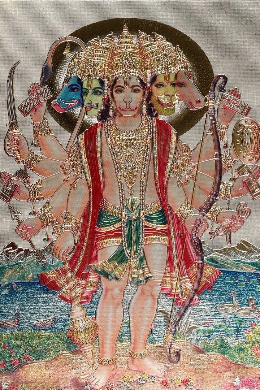 Hanuman, apinajumala hindujen mytologiassa. tekijältä . .