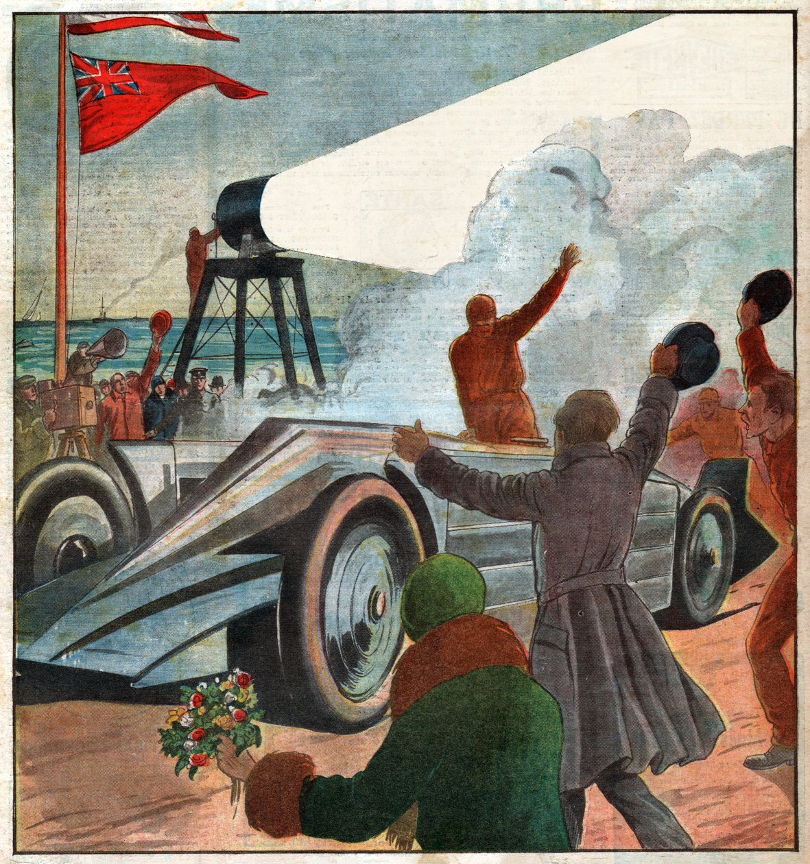 Henry Segrave. tekijältä Ferdinand Georg Waldmuller