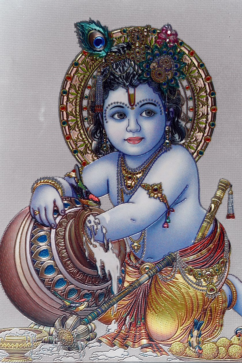 Lapsi-lordi Krishna. Hindu jumala. tekijältä . .