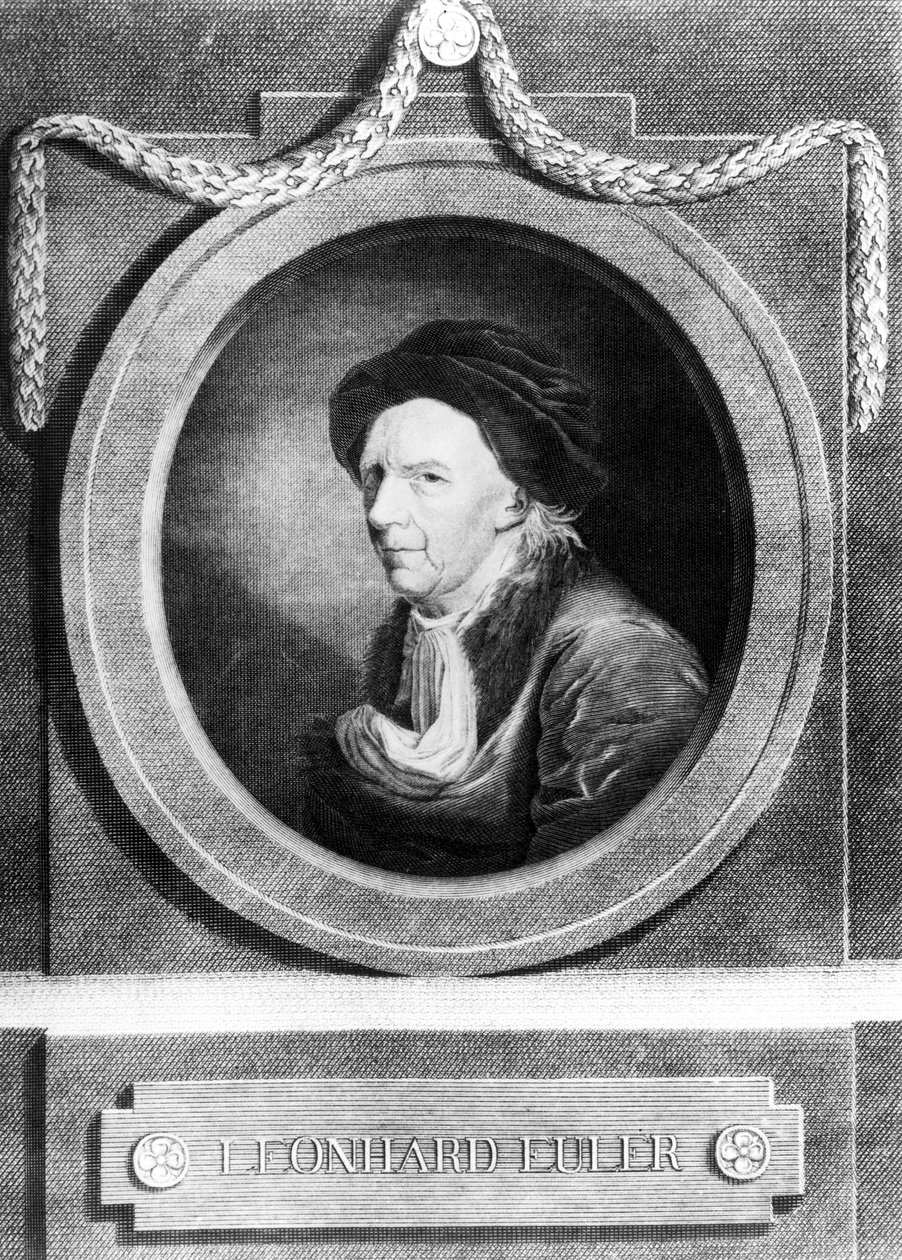 Leonhard Euler, sveitsiläinen matemaatikko, 1700-luvun loppu tekijältä Frederick (attr. to) Barnard