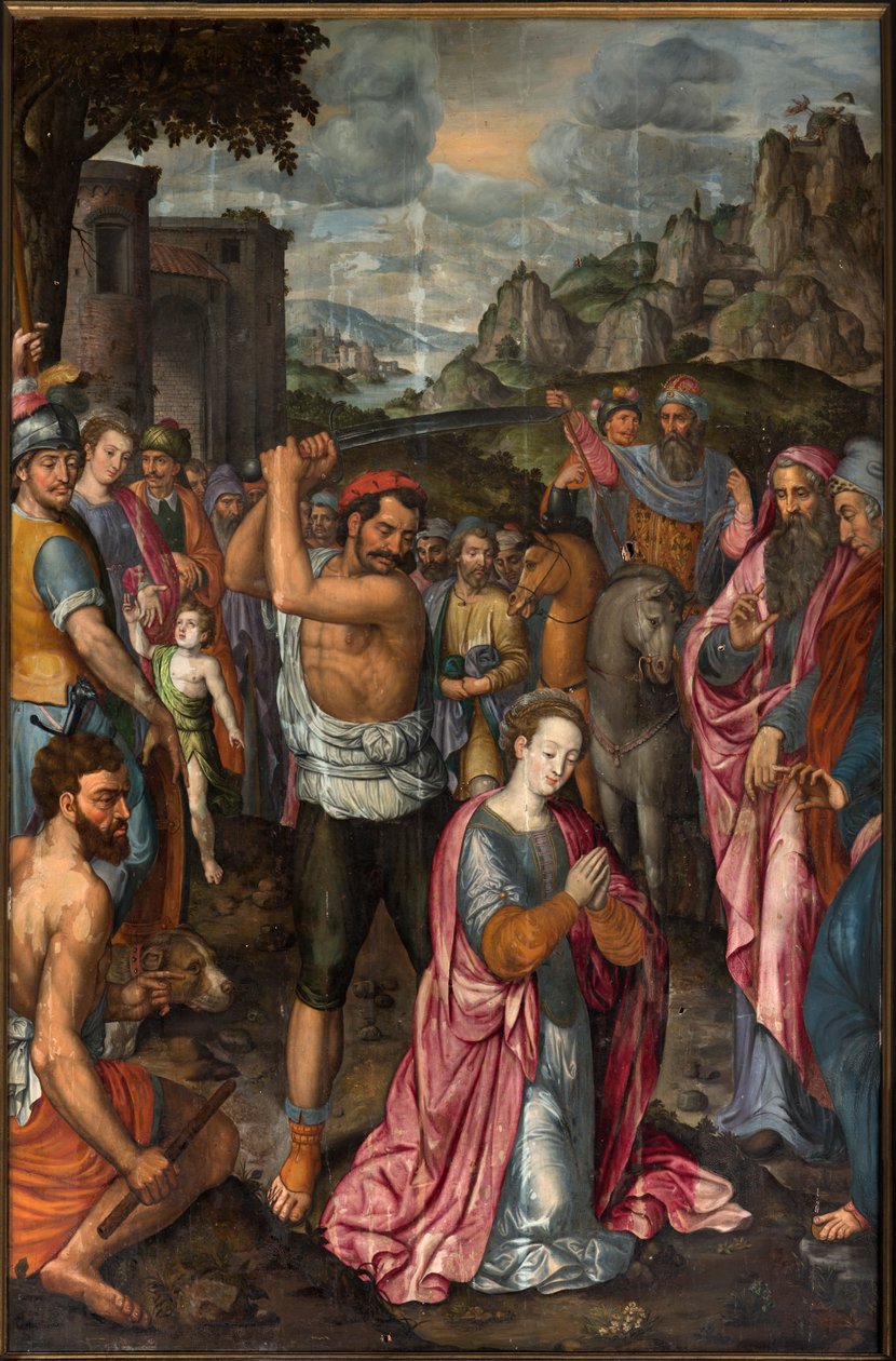 Seurakuntakirkko (Parochiekerk Sint-Walburga). Triptyykki. tekijältä . .