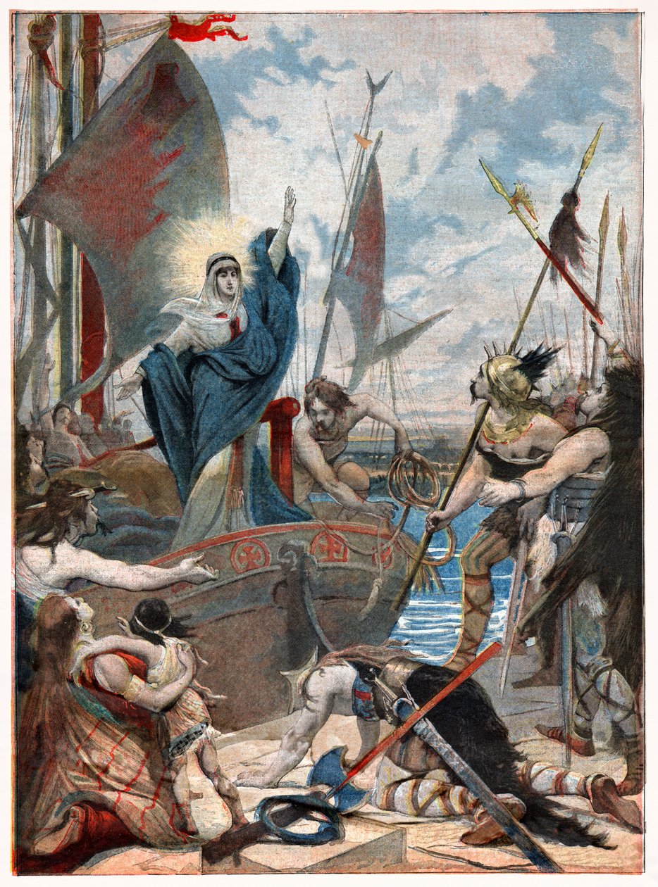 Saint Genevieve Pariisin piirityksen aikana tekijältä . .