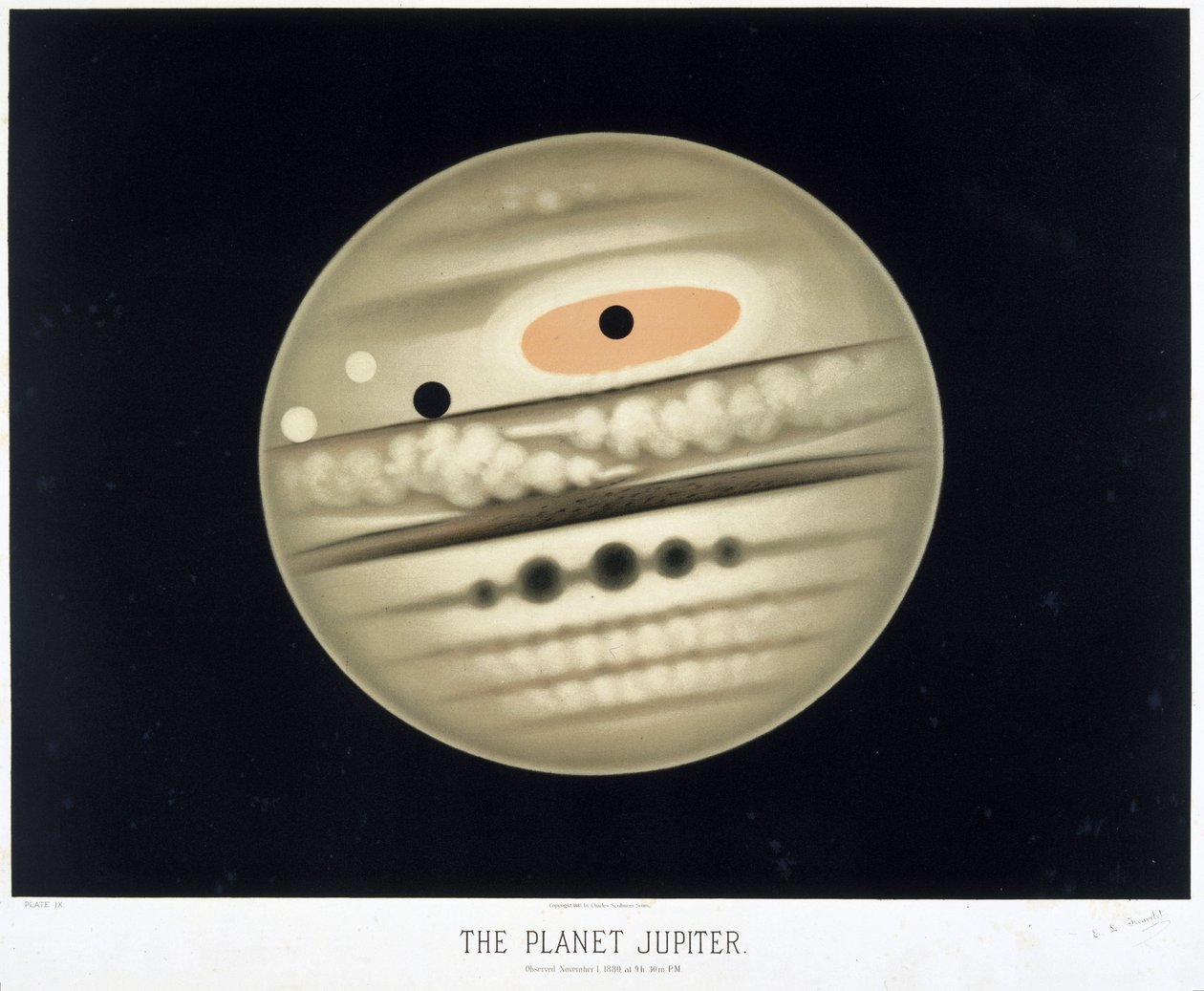 Planeetta Jupiter tekijältä Frederick (attr. to) Barnard