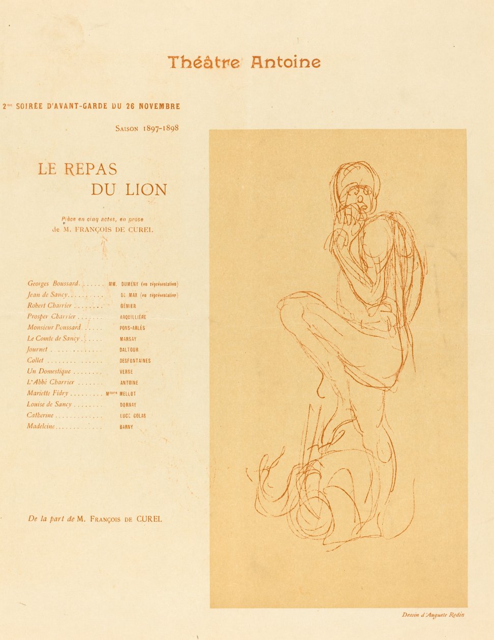 Le Repas du lion tekijältä Auguste Rodin