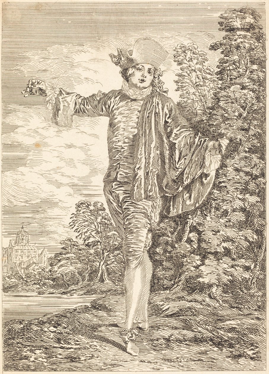 Välinpitämätön (välinpitämätön) tekijältä after Antoine Watteau