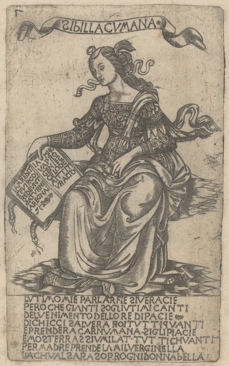 Kumalainen Sibyl tekijältä after Baccio Baldini