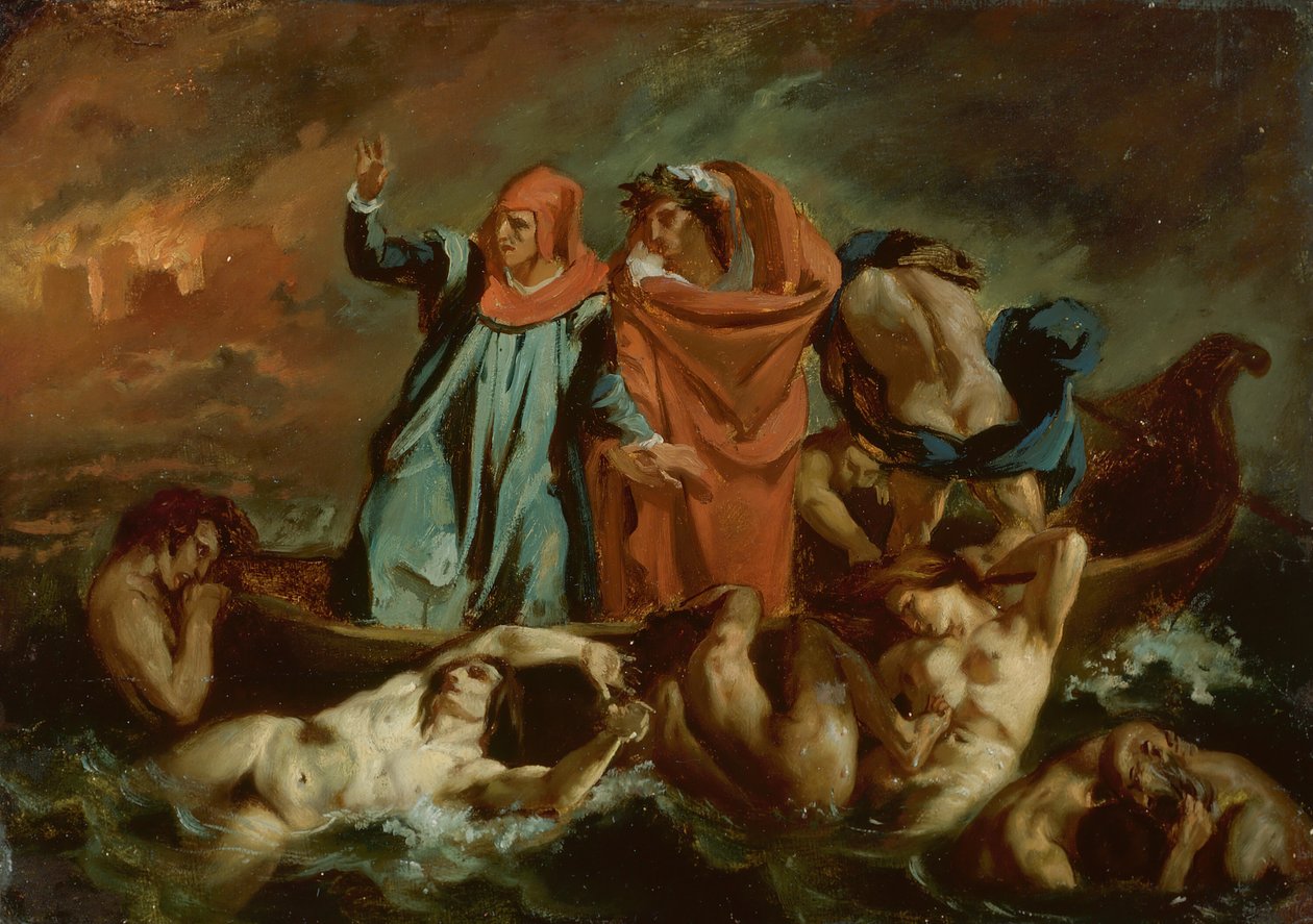 Danten kuori, 184060. tekijältä after Eugène Delacroix