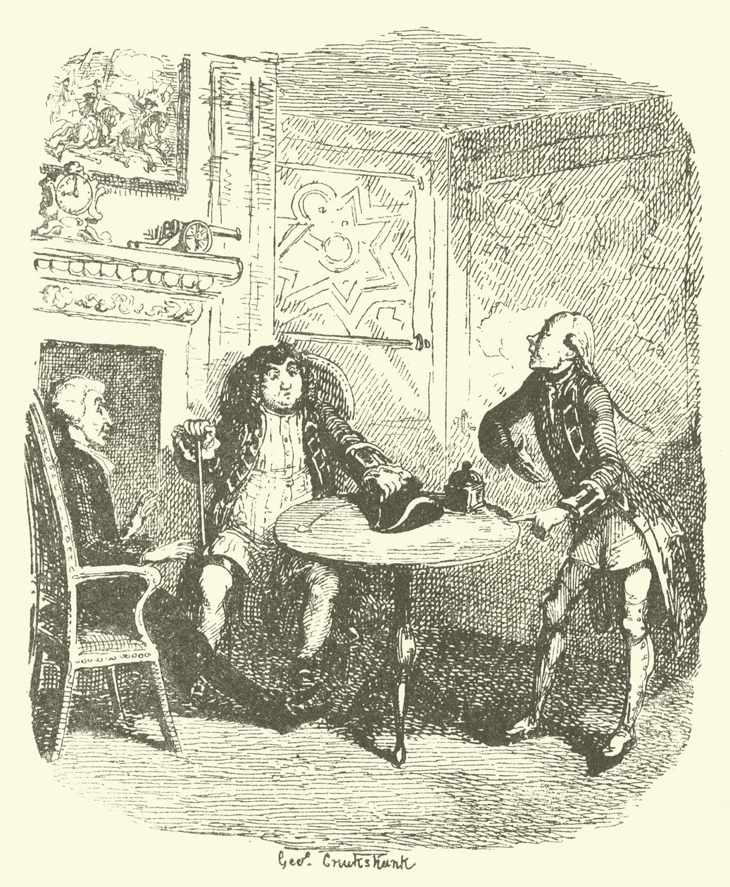 Kuvitus Tristram Shandylle tekijältä after George Cruikshank