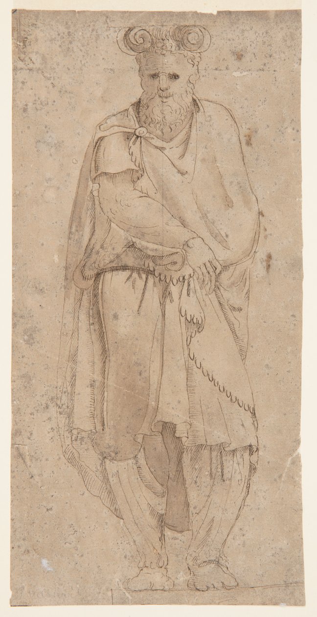 Pysyvä Atlante (dacian vanki) tekijältä after Giorgio Vasari