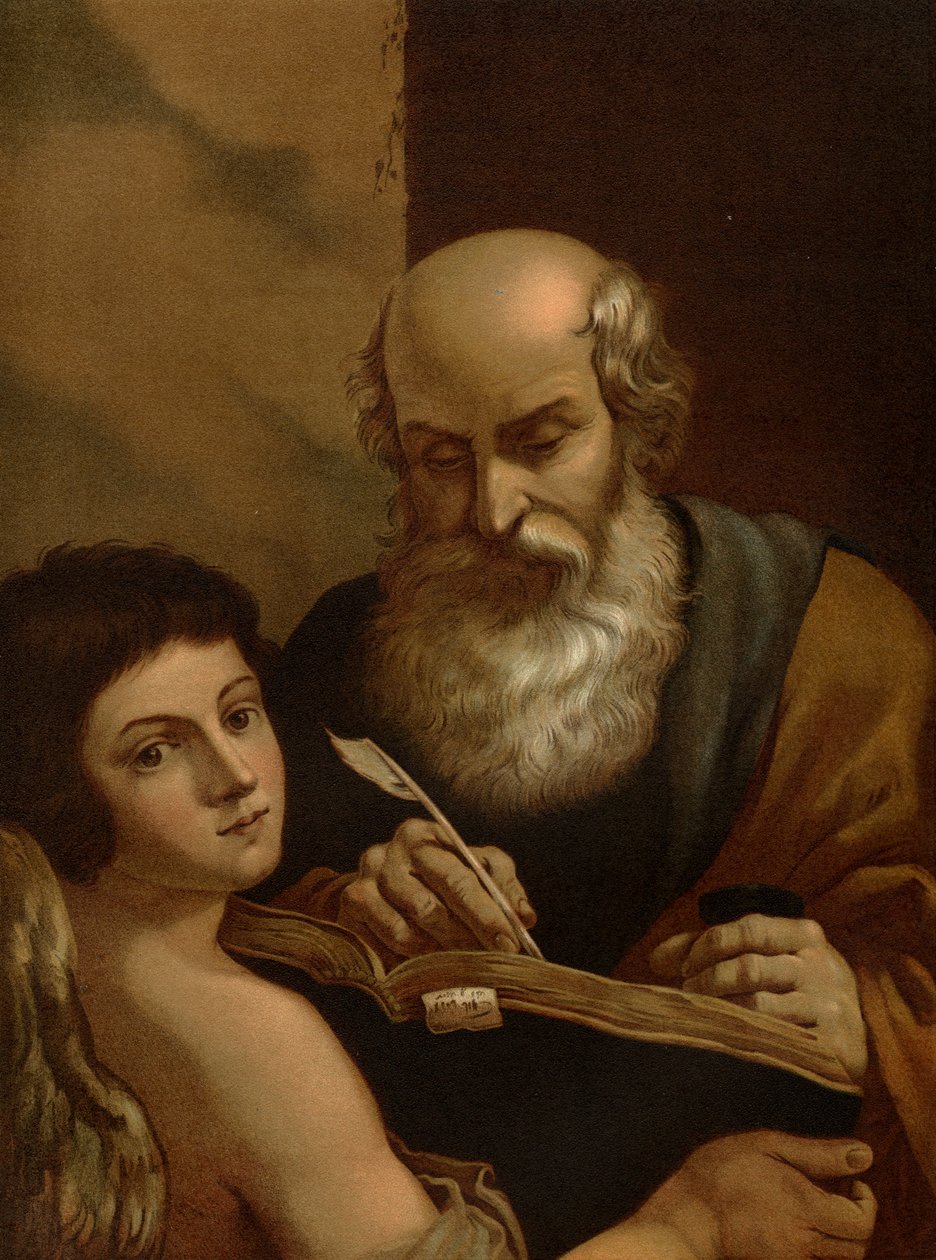 Evankelista Matteus tekijältä after Guercino