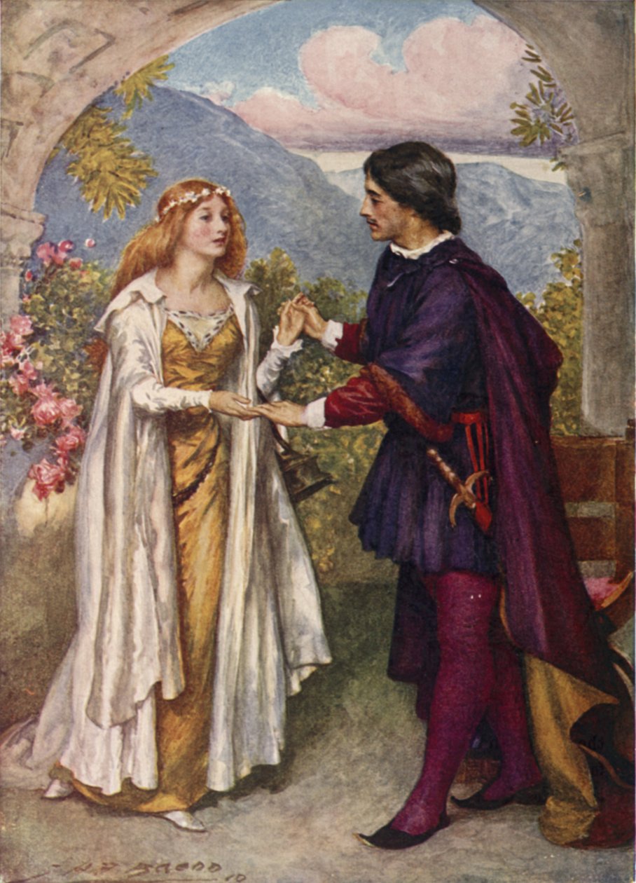 Hamlet ja Ophelia tekijältä after John Henry Frederick Bacon