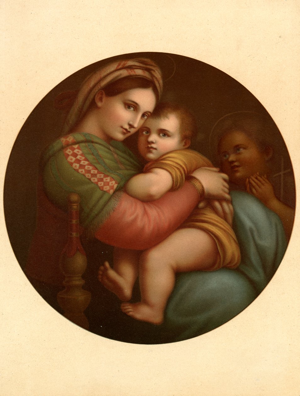Our Lady of the Chair tekijältä after Raphael
