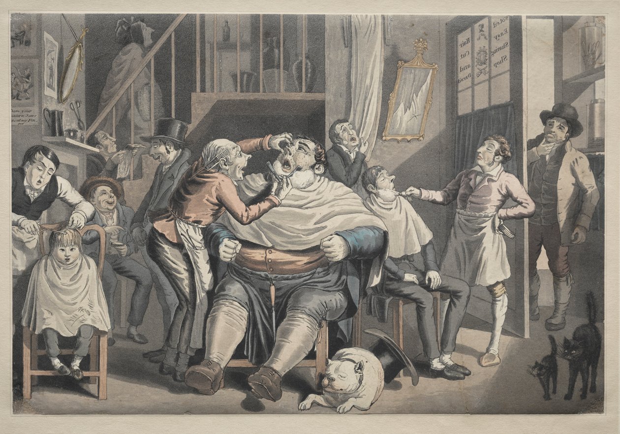 Parturi tekijältä after Thomas Rowlandson