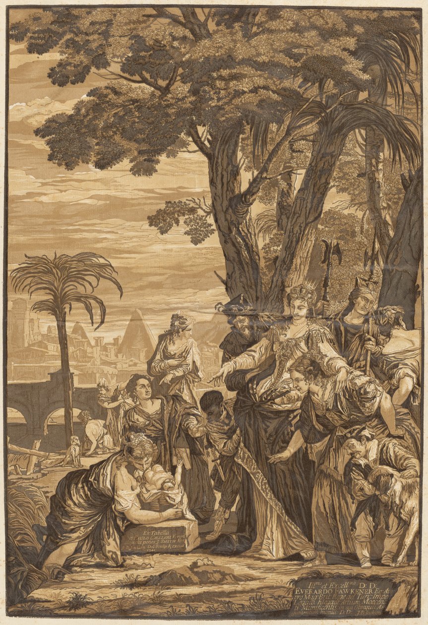 Mooseksen löytäminen tekijältä after Veronese John Baptist Jackson