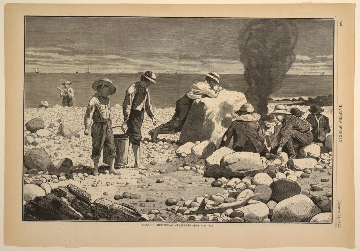 Merenpuoleiset luonnokset – Simpukkaleivous tekijältä after Winslow Homer
