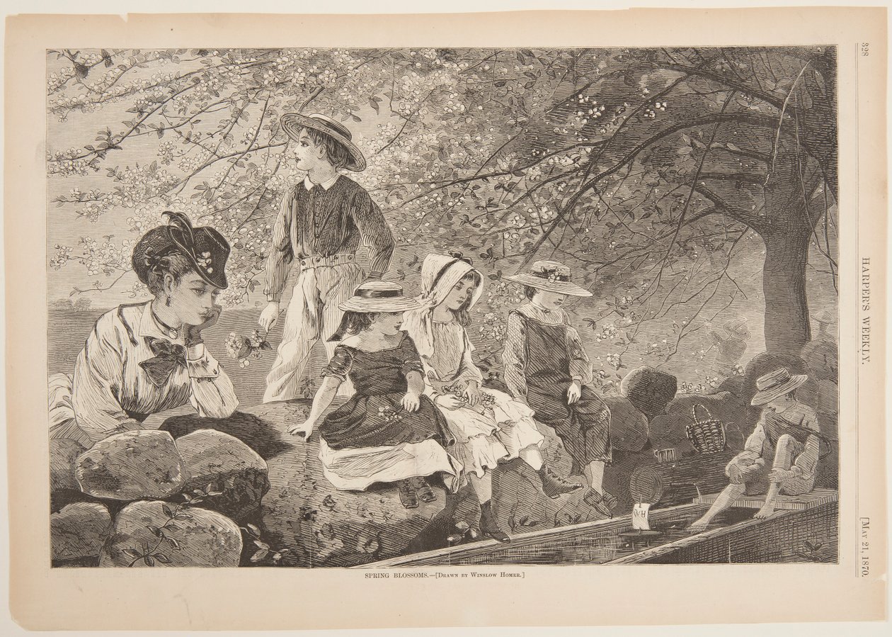 Kevätkukkia tekijältä after Winslow Homer