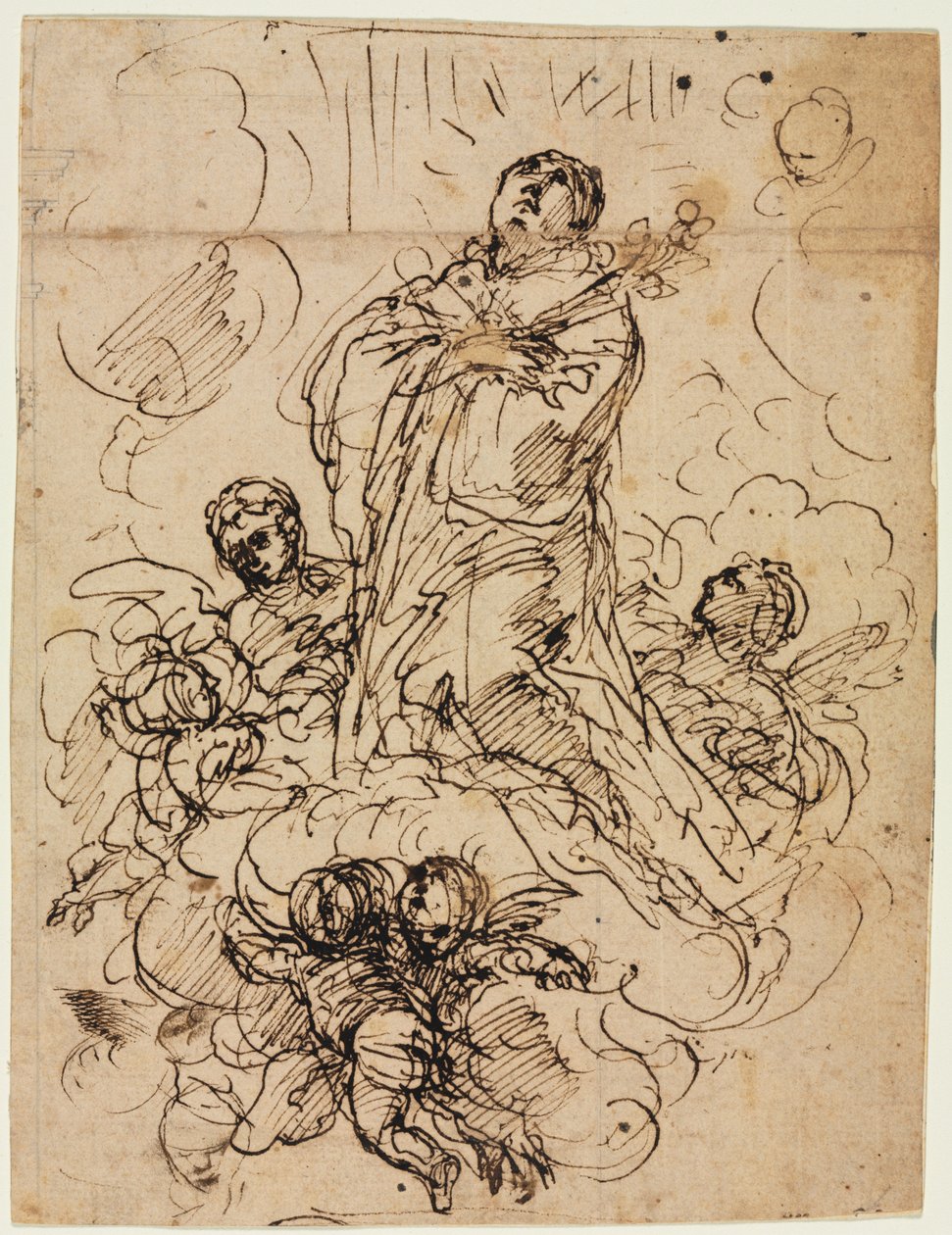 Pyhän apoteoosi tekijältä attributed to Antonio Domenico Gabbiani