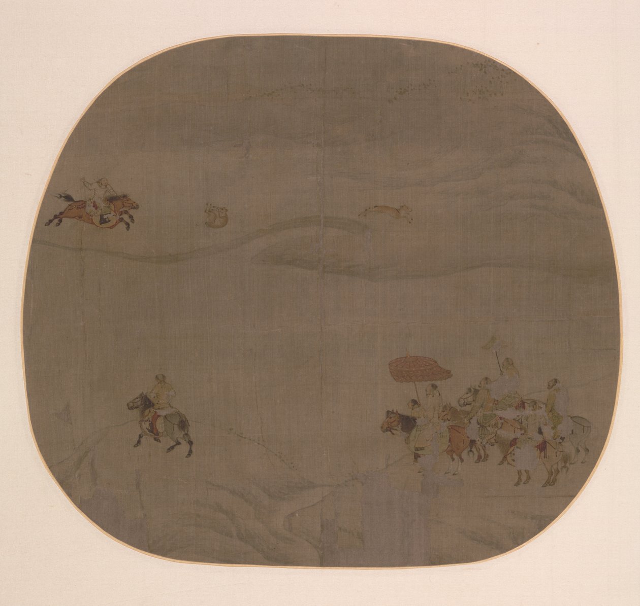 Syksyn metsästys tekijältä attributed to Chen Juzhong