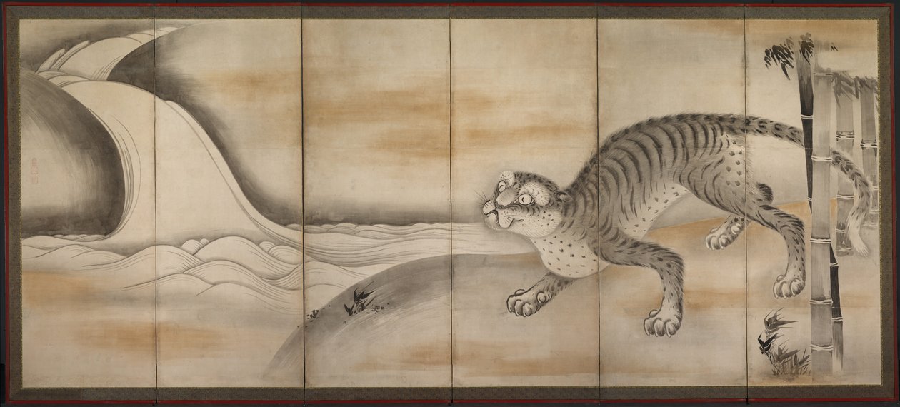 Tiikeri tekijältä attributed to Soga Nichokuan