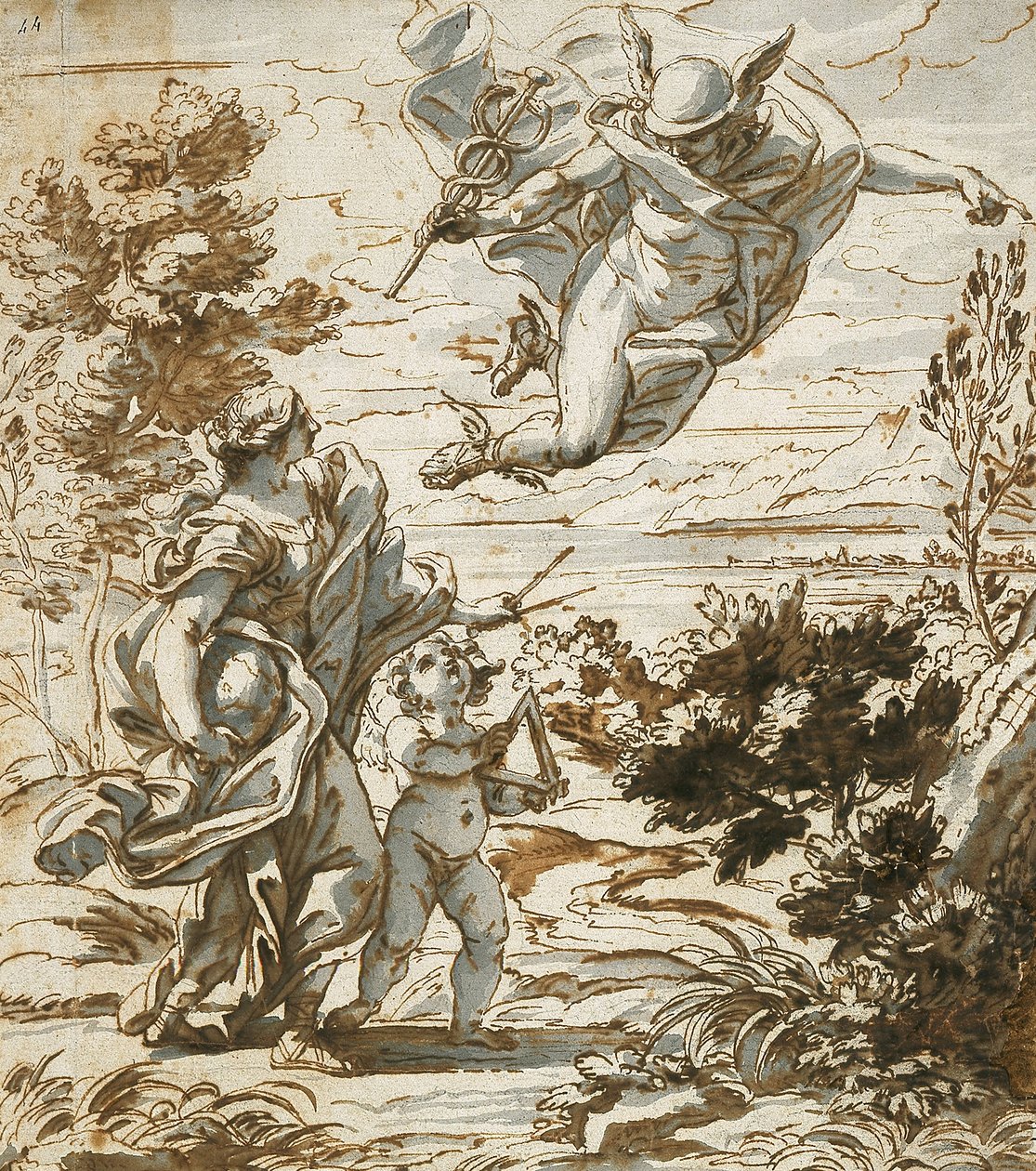 Elohopean johtava maantiede tekijältä Giovanni Battista Gaulli