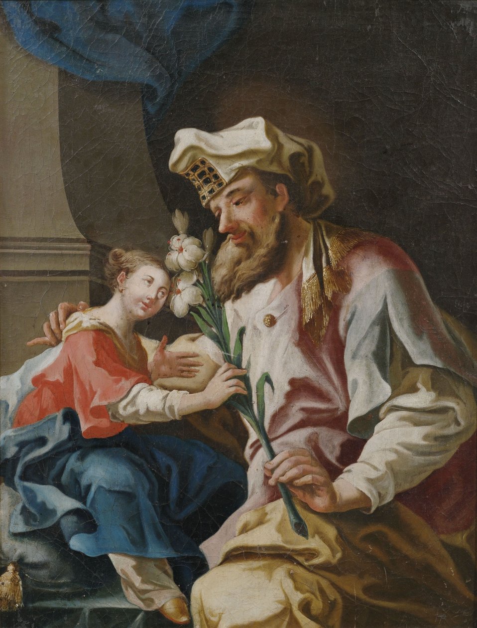 Maria und der Hohepriester Zacharias tekijältä circle of Franz Joseph Spiegler