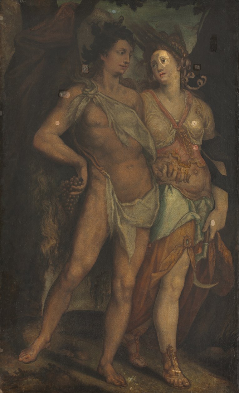 Ceres ja Bacchus tekijältä copy after Bartholomaeus Spranger