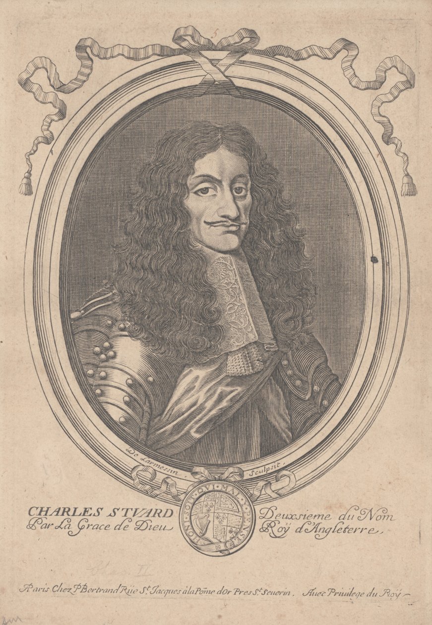 Charles II, Englannin kuningas tekijältä Nicolas II de Larmessin