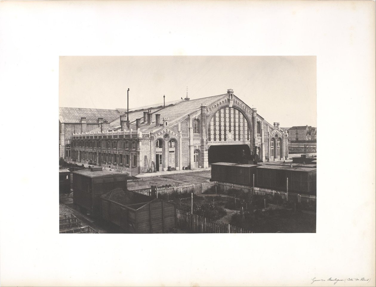 Boulognen asema, Side of Paris tekijältä Edouard Denis Baldus