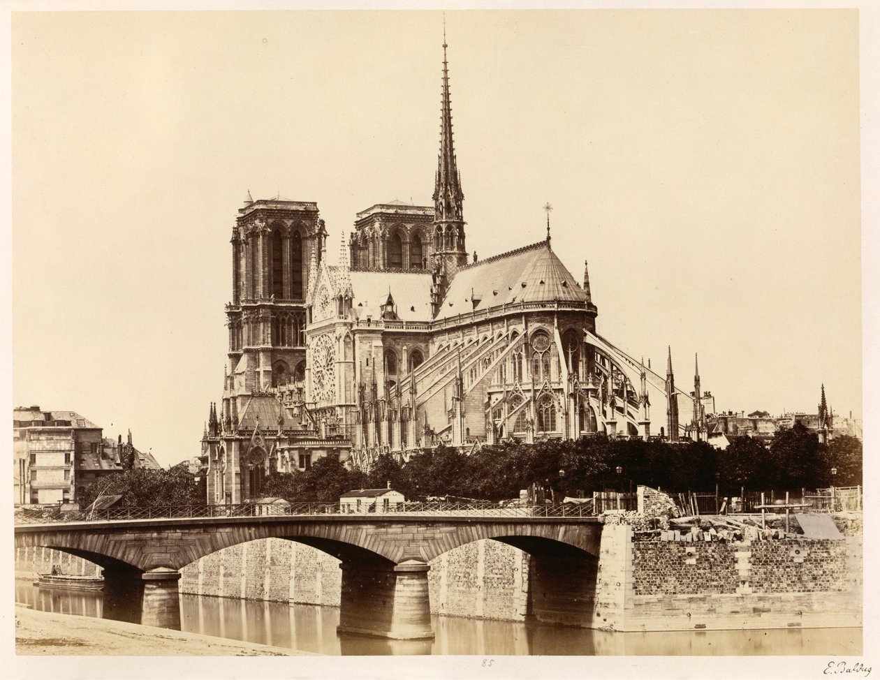 Notre-Dame (abside) tekijältä Édouard Baldus