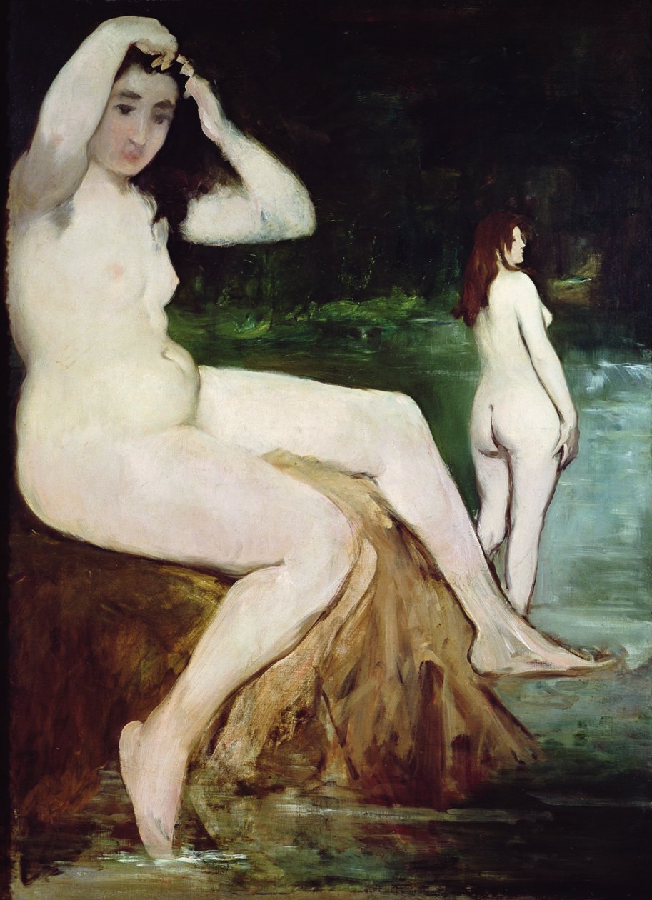 The Bathers, 1874-6 tekijältä Édouard Manet