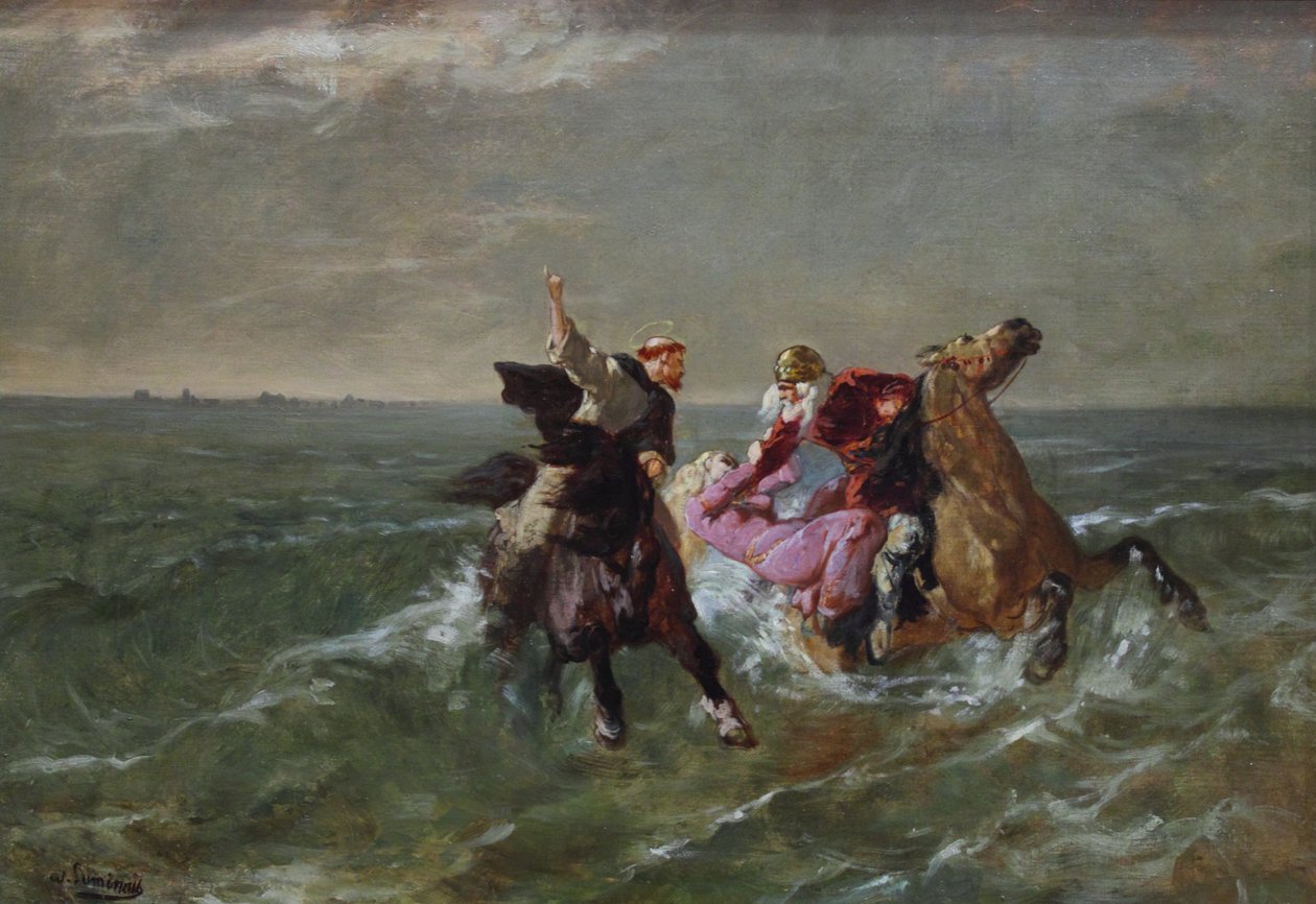 La Chevauchée de Saint Guénolé ja du Roi Gradlon tekijältä Evariste Vital Luminais